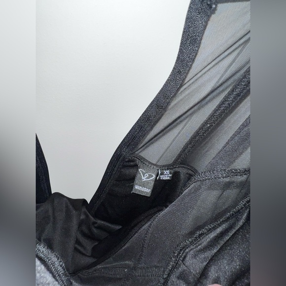 Windsor Black Mesh Detail Dress - Picture 3 of 7